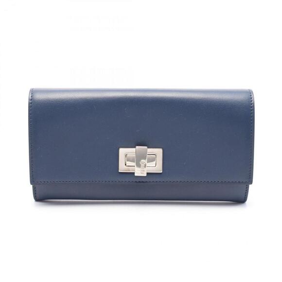 FENDI Blue Leather Peekaboo Wallet - Picture 1 of 7